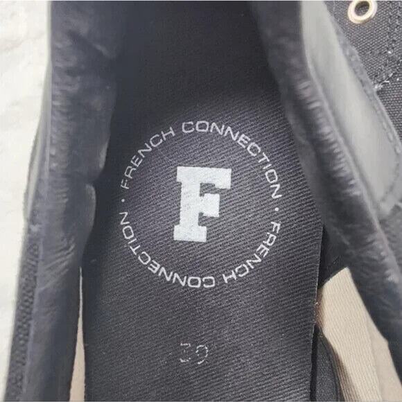 New Black French Connection sneakers sz 39/8.5 - Picture 9 of 9